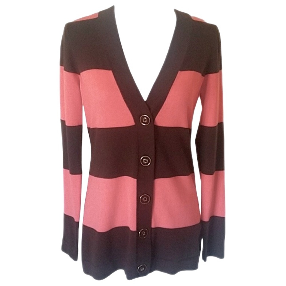 VINEYARD VINES Rugby Polo Stripe Classic Academia Cardigan Sweater size S